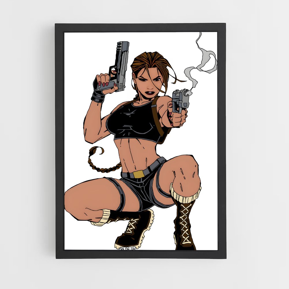 Poster Lara Croft: Gun Goddess – affiche Tomb raider (vue 2)